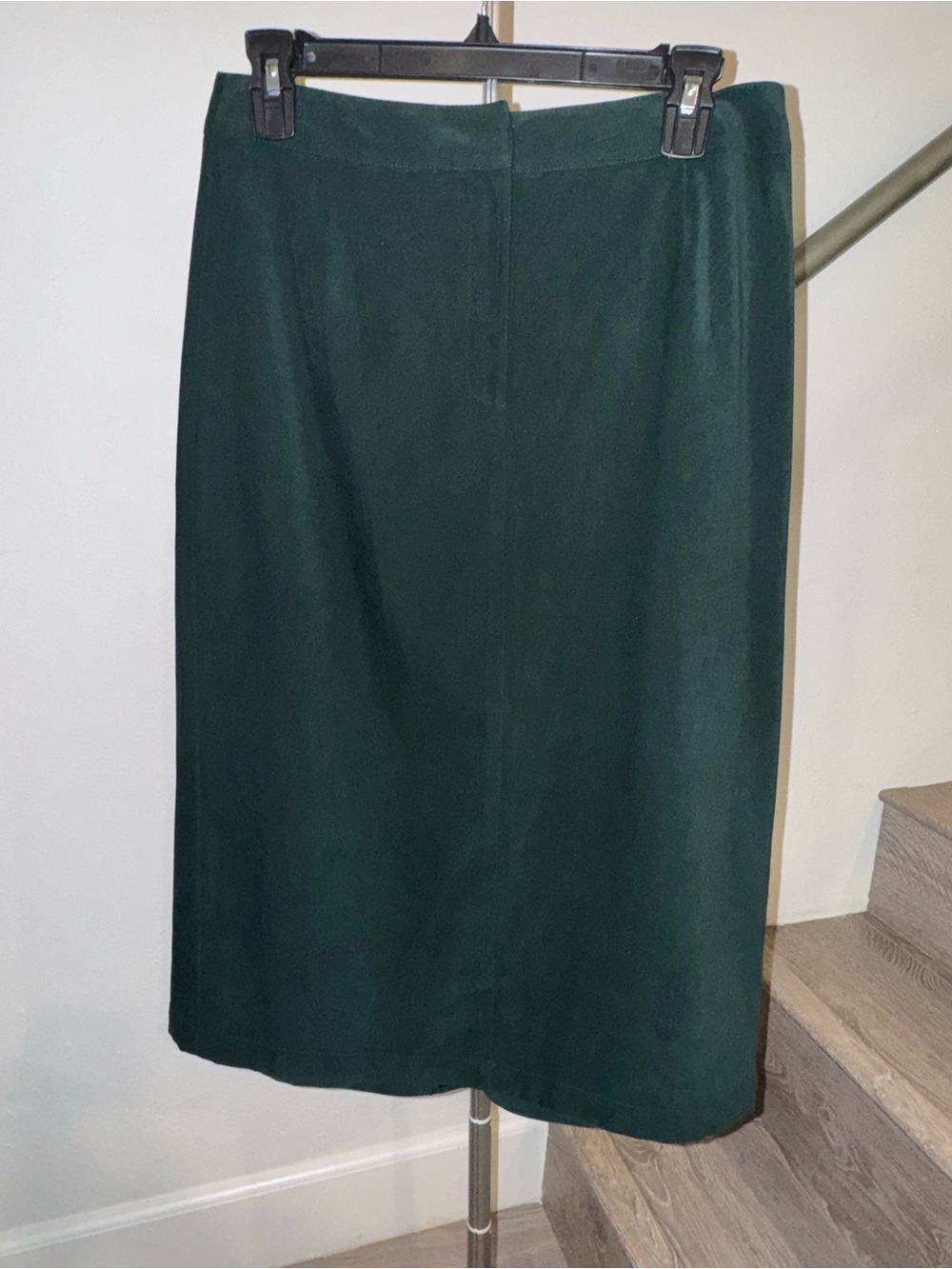 Talbots 6 Forest Green Midi Straight Skirt Utility Old‎ Money Luxury Preppy
